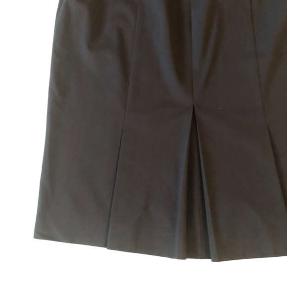 Loft Chocolate Brown Pleated Back Stretch Skirt - Picture 7 of 13